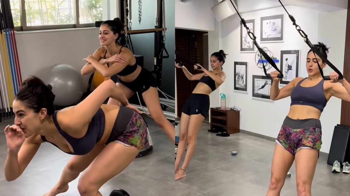 Sara Ali Khan, Ananya Panday Sweat It Out Together Amid Rumours Of Joint Appearance On KWK; Watch