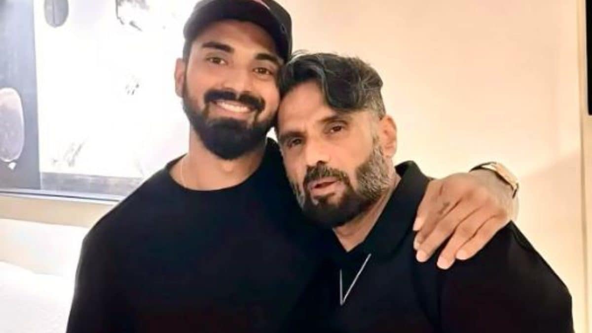 Suniel Shetty Twins In Black With Son-In-Law KL Rahul In New Post, Athiya Shetty Reacts; See Photo