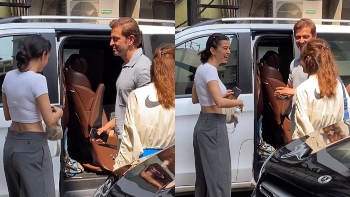 Hrithik Roshan, Saba Azad Opt For Stylish Casual Look As Couple Step Out In The City; Watch