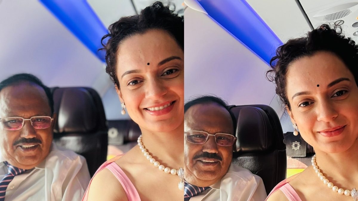 Kangana Ranaut Bumps Into National Security Advisor Ajit Doval Amid Tejas Promotion, Shares Pics