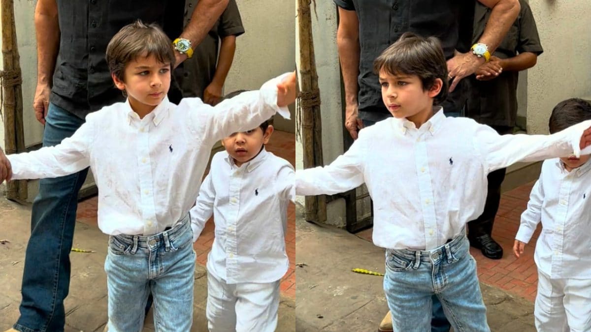 Saif Ali Khan Asks Taimur To Board the Car, He Replies ‘I Don’t Want To Get In’; Watch Video