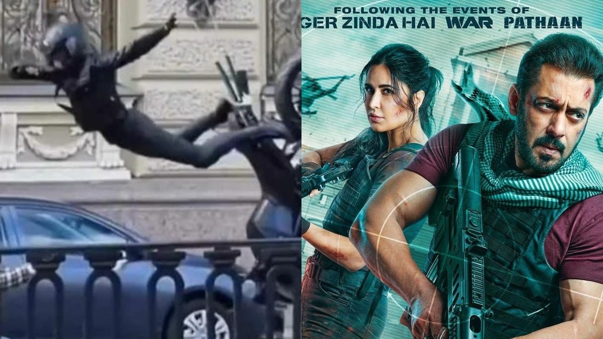 Tiger 3: Katrina Kaif Jumps Off a Bike To Perform a Top-Notch Action Scene; Photo From Sets Goes Viral
