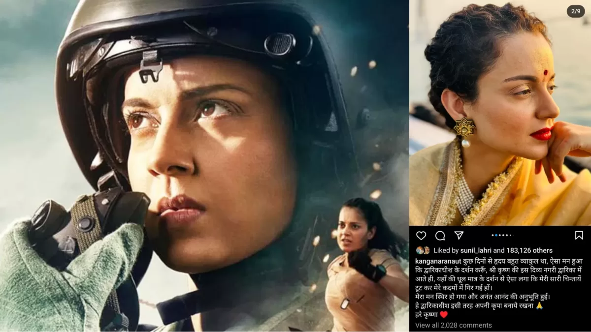 Kangana Ranaut Finds Peace At Dwarkadish Temple, Says ‘My Heart Was In Trouble’ After Tejas Flops At Box Office