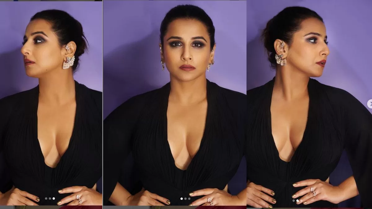 Vidya Balan Steals Spotlight In Dazzling Black Kaftan Dress – Take Closer Look