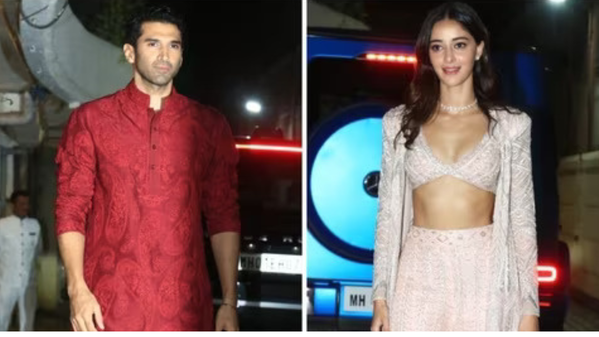 Ananya Pandey, Aditya Roy Kapur Radiate Glamour At Sara Ali Khan’s Star-Studded Diwali Celebration