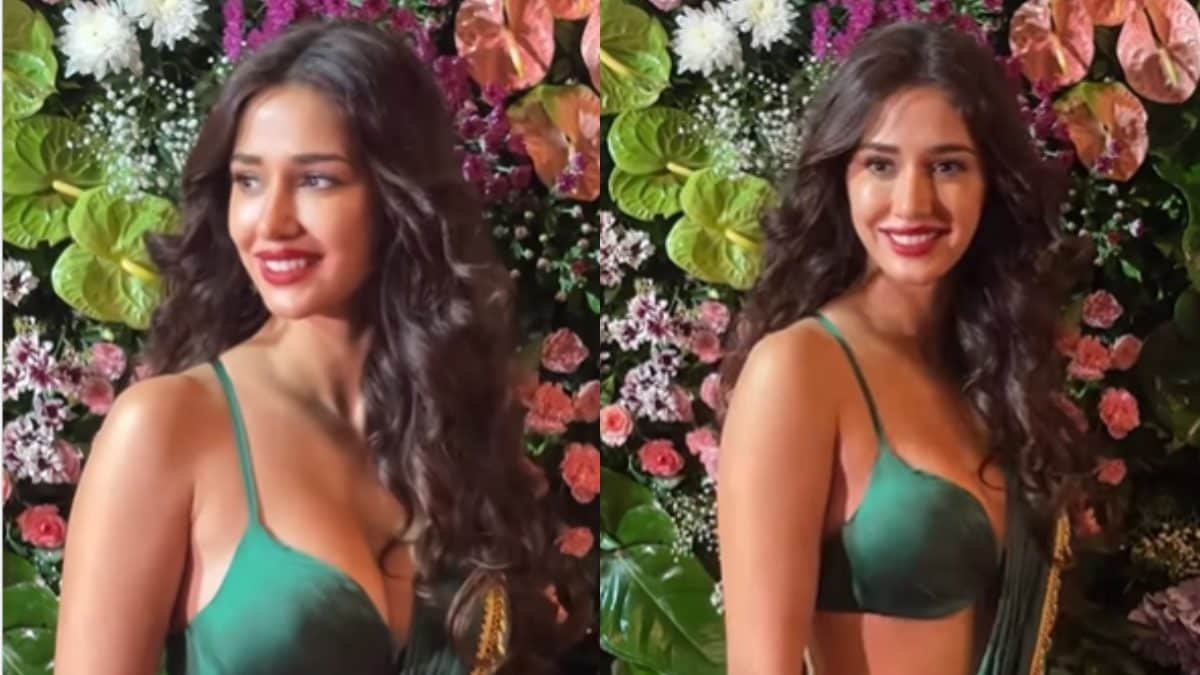 Sexy! Disha Patani Sizzles And Flaunts Her Curves In A Satin Green Saree For Ekta Kapoor’s Diwali Bash, WATCH