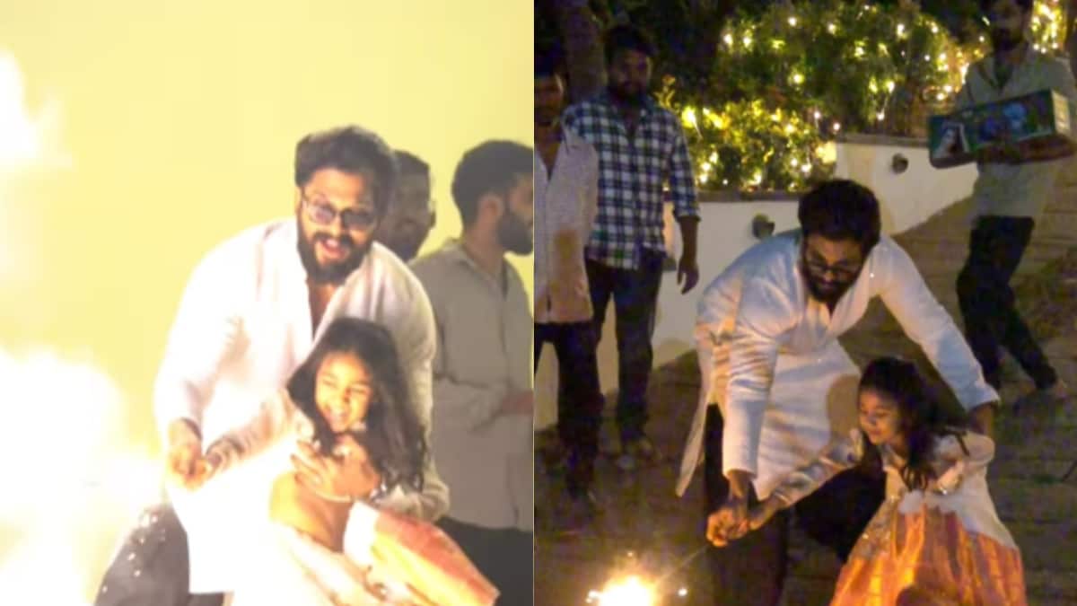 Allu Arjun And Daughter Arha’s Diwali Moments Captured In Adorable Video
