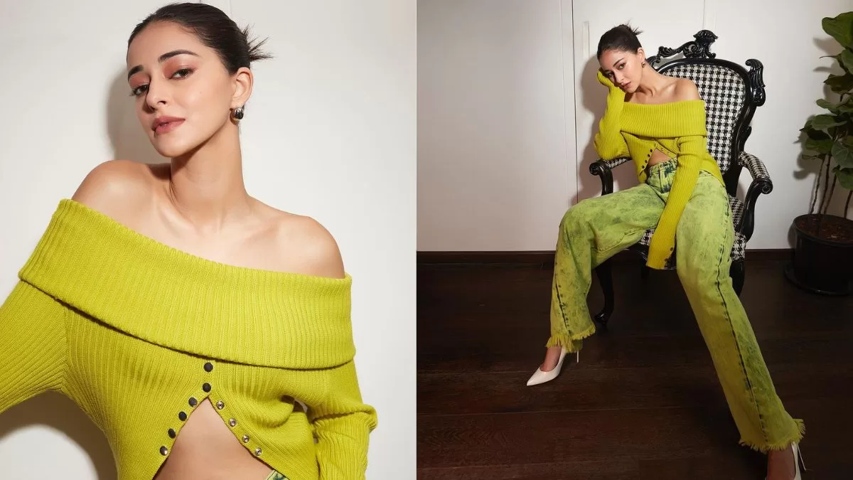 Kho Gaye Hum Kahan Actress Ananya Panday Dazzles In Lime Green Ensemble