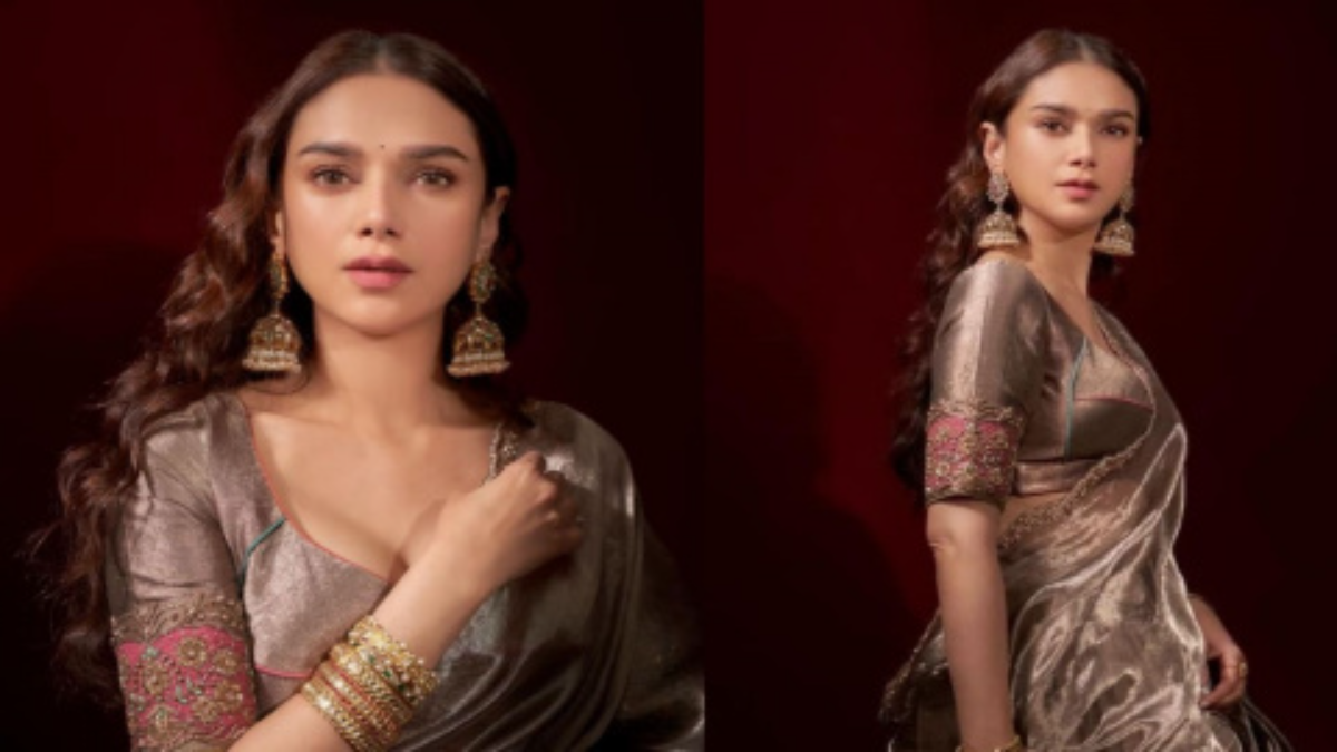 Aditi Rao Hydari Exudes Royal Richness In A Crisp Silver Lehenga Set: PICS Inside