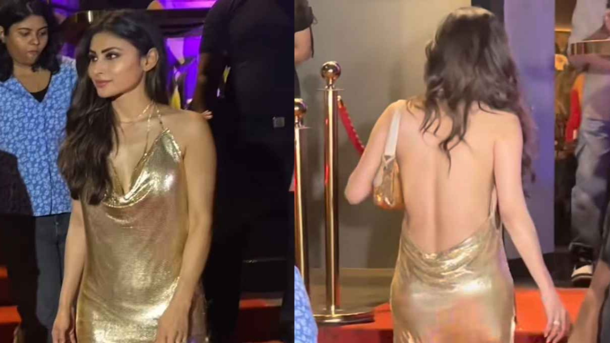 Mouni Roy’s Backless Gold Mini-Dress Leaves Fans Gushing; Check Pics