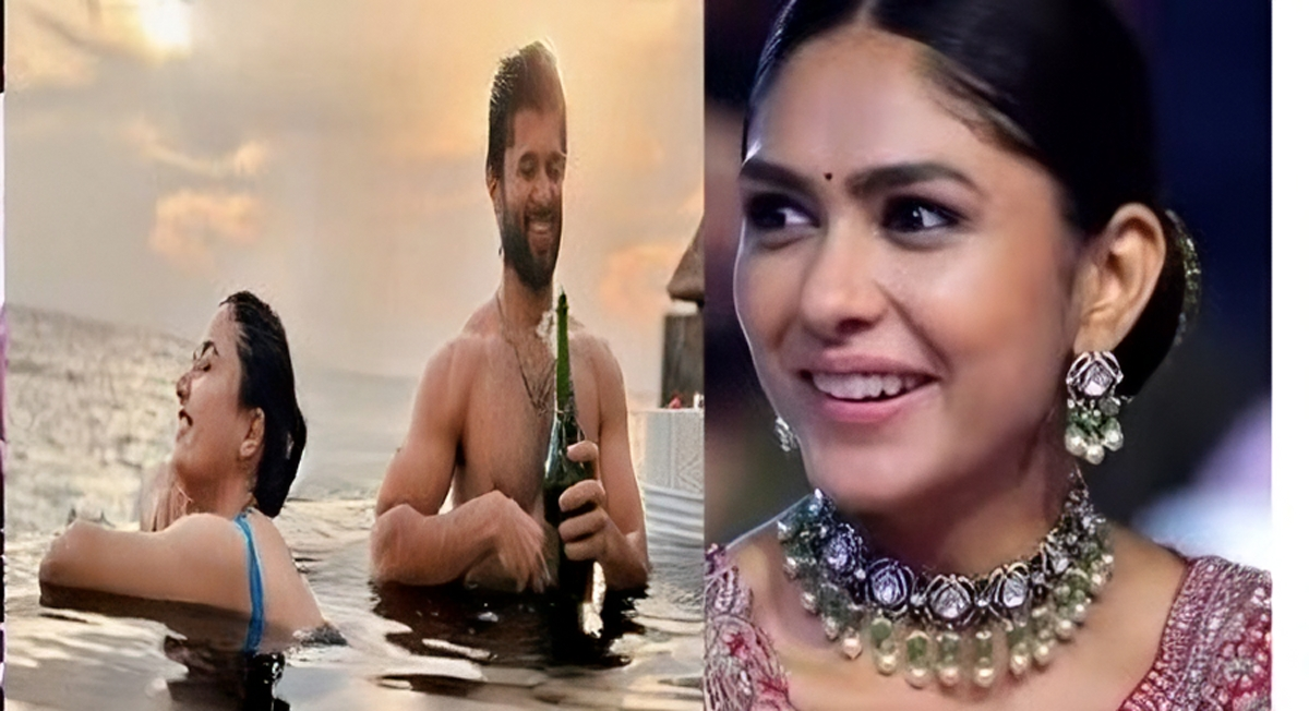 Outrage Erupts as Hi Nanna Event Unveils Vijay Deverakonda and Rashmika Mandanna’s Vacation Snaps, Leaving Fans Fuming and Mrunal Thakur in Shock!