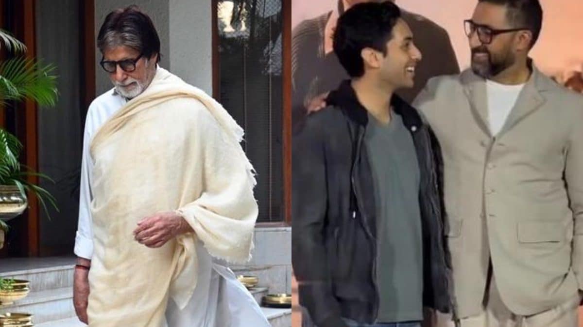 Amitabh Bachchan Gets Emotional As Agastya Nanda Poses With Abhishek Bachchan: ‘Rakt Behta Hai…’