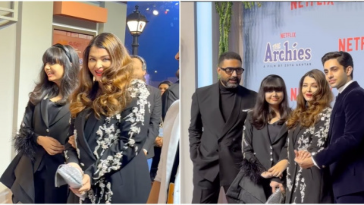 Aishwarya Rai Bachchan Teases Agastya Nanda At The Archies Screening: ‘Agy, Get Used To It’