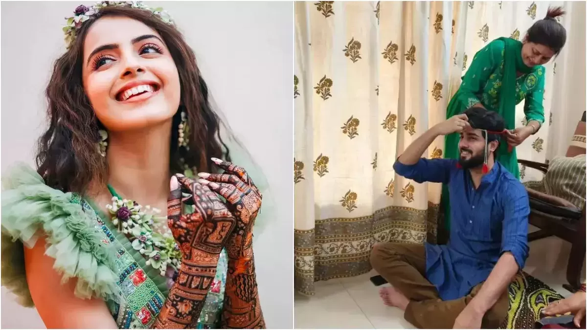 Ishqbaaz’s Shrenu Parikh’s Dreamy Mehendi Celebration: A Vision In Green with Floral Flair!