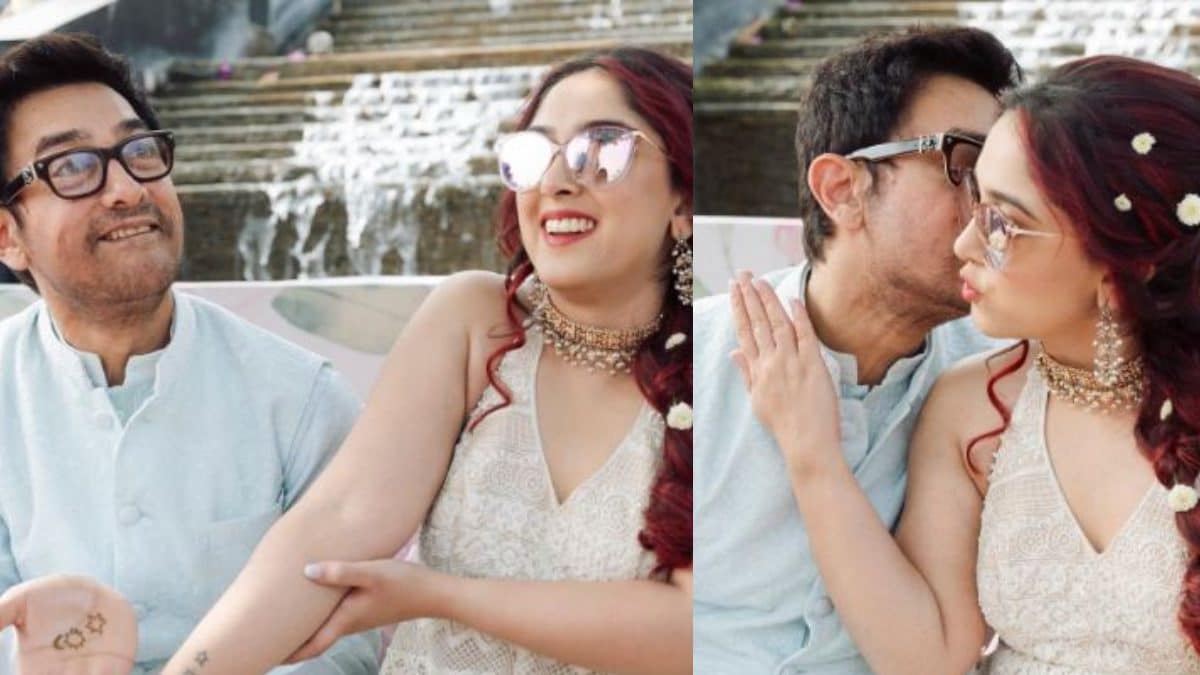 Aamir Khan Matches His Mehendi With Daughter Ira Khan’s Tattoo, Kisses Her In Unseen Photos; See Here