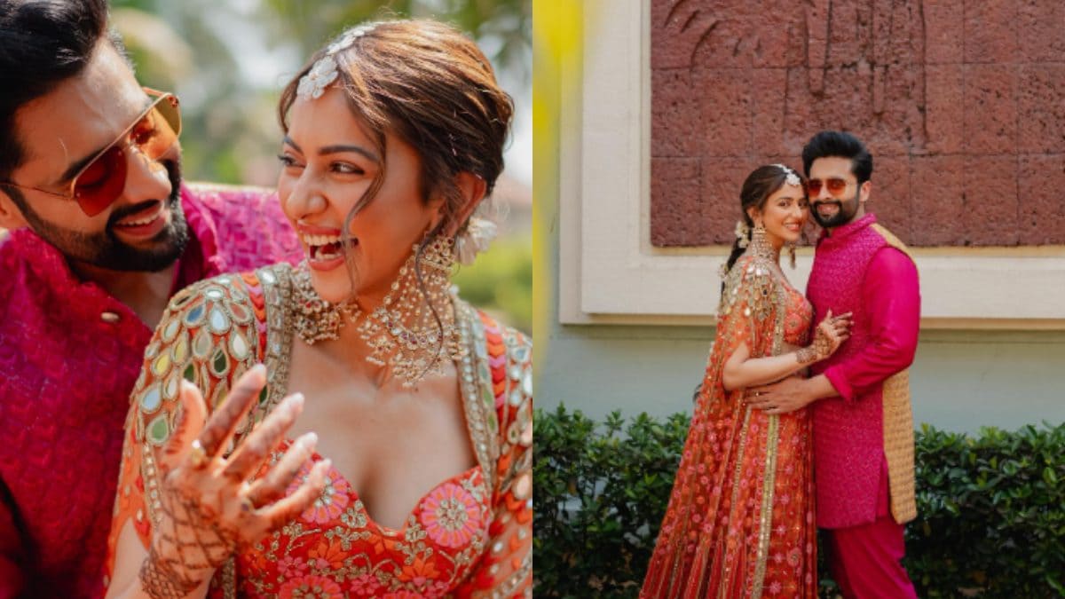 Rakul Preet Singh Holds Husband Jackky Bhagnani Close During Their Mehendi Ceremony, Shares UNSEEN Photos