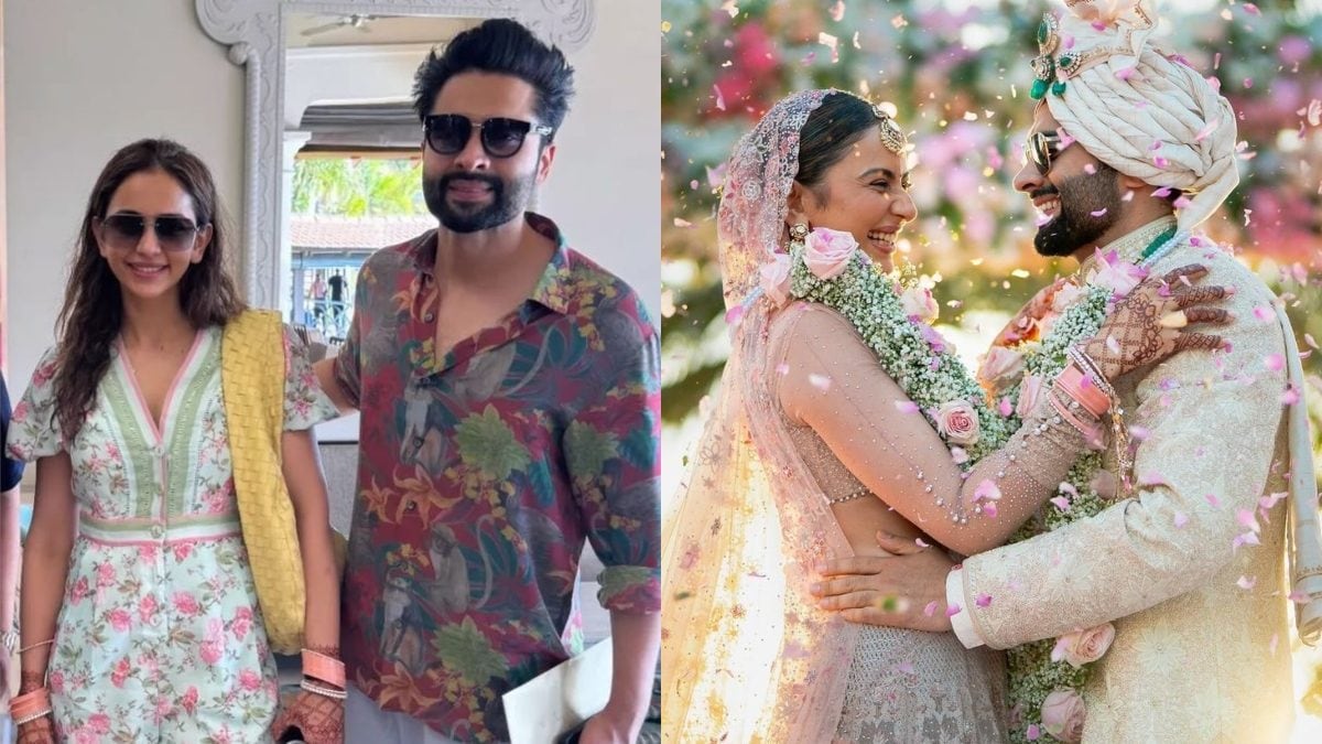 Rakul Preet Singh Sports Choora, Poses With Hubby Jackky Bhagnani In FIRST Viral Photo After Wedding