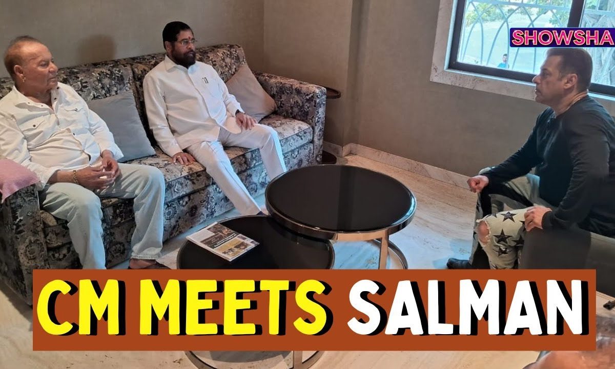 CM Eknath Shinde Meets Salman Khan At His Galaxy Home Days After House Firing Incident; WATCH