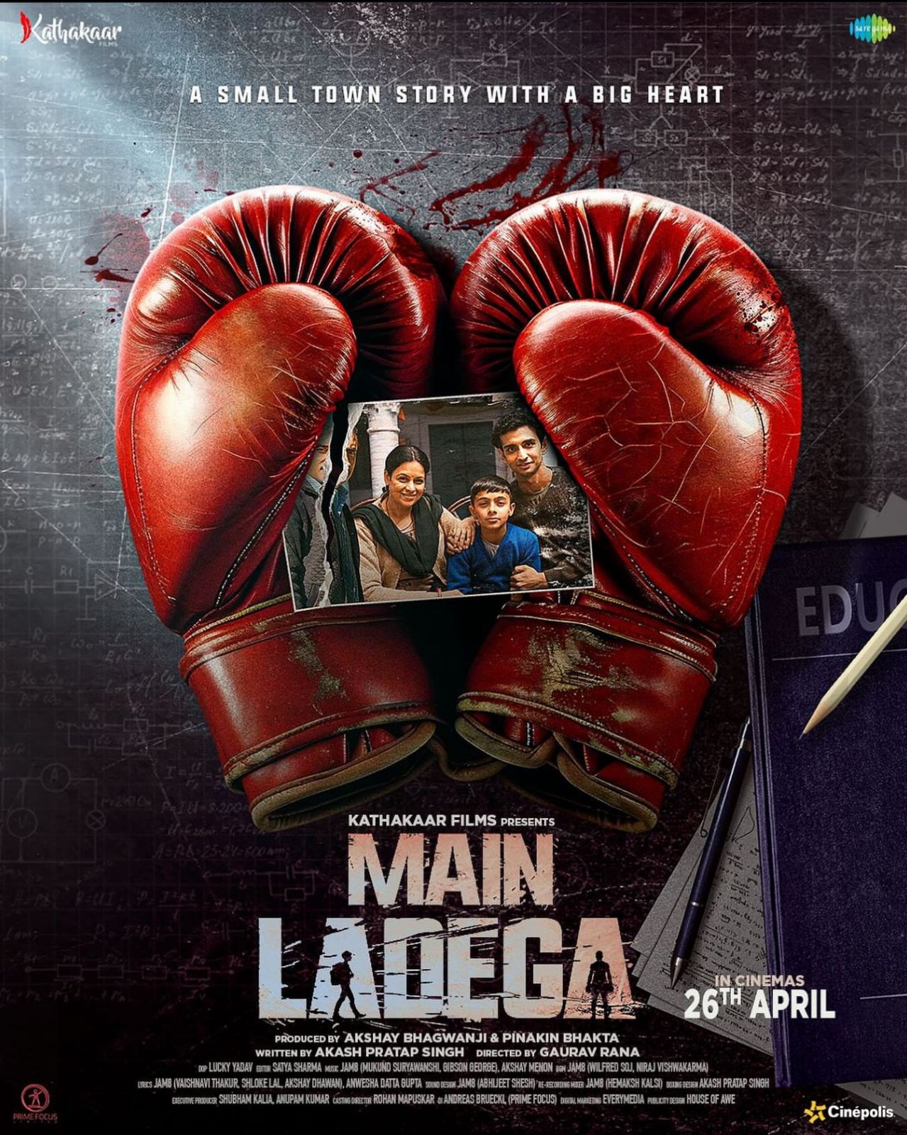 Akash Pratap Singh’s film Main Ladega produced by Akshay Bhagwanji and Pinakin Bhakta, packs a solid punch with its first poster