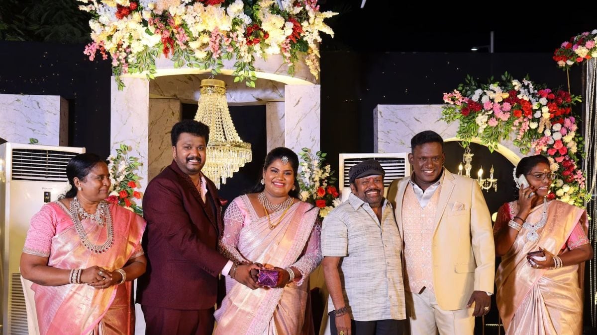 Tamil Comedian Robo Shankar’s Daughter Indraja Ties The Knot In Lavish Madurai Wedding