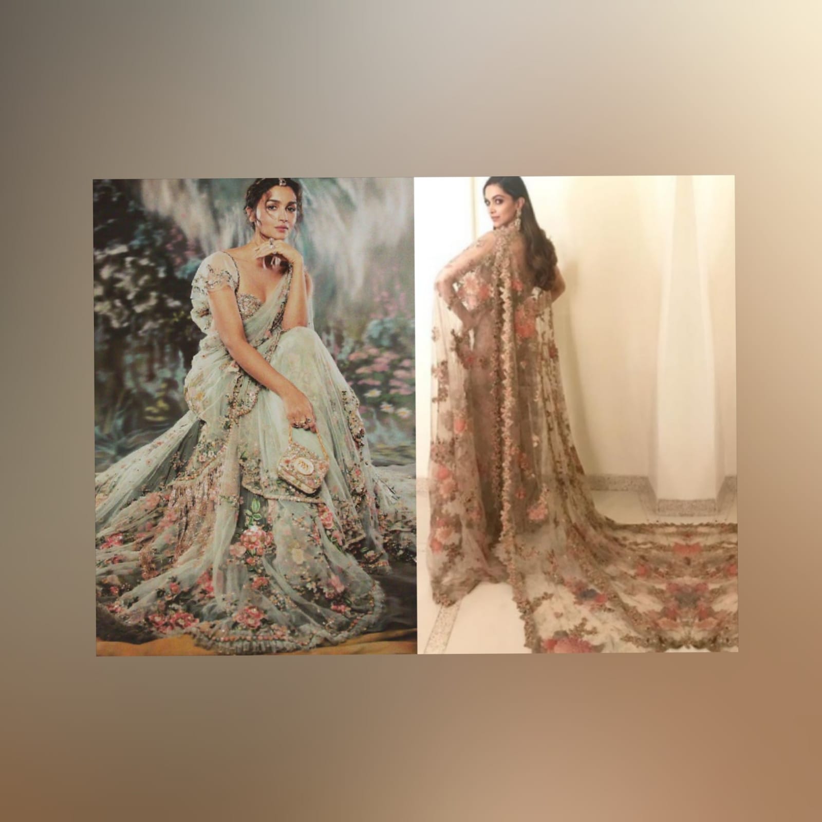 Bollywood Celebs In Sabyasachi Floral Sarees; Alia Bhatt