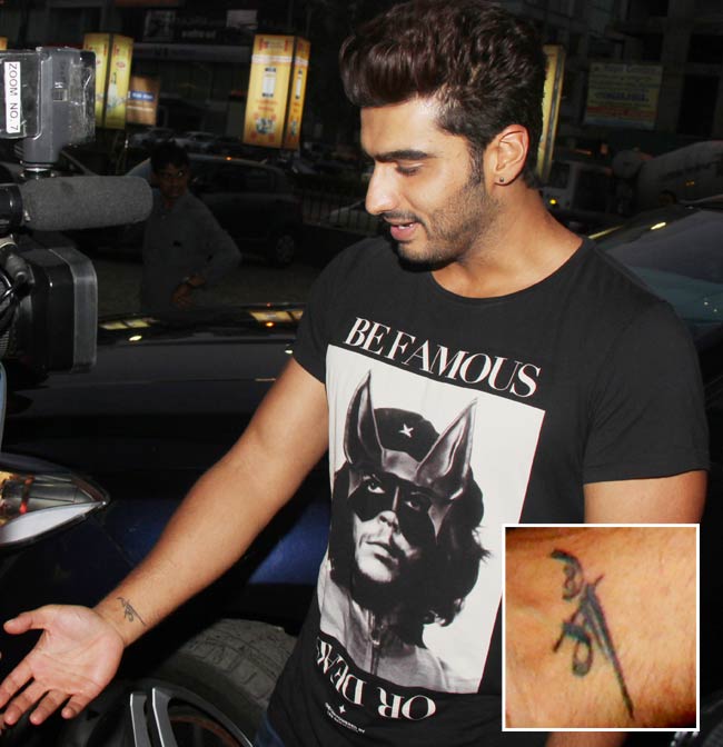 arjun-kapoor | Instant Bollywood Arjun Kapoor Tattoos