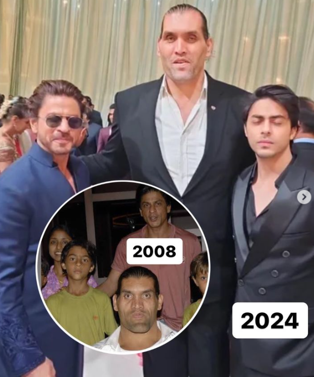 SRK And Aryan With The Great Khali | Instant Bollywood SRK And Aryan With The Great Khali