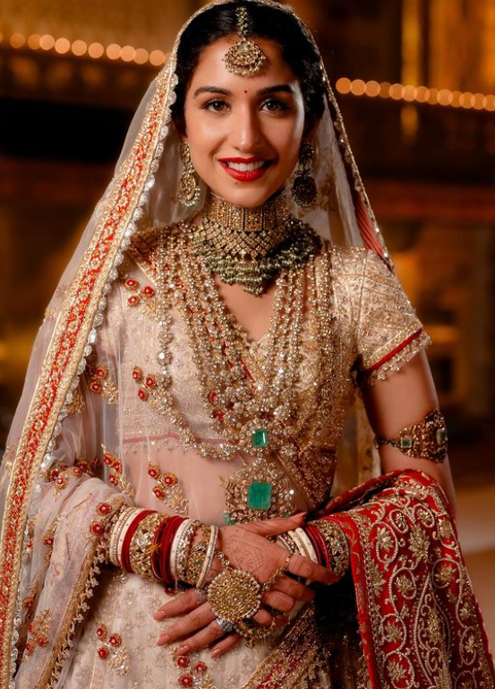 Radhika Merchant Bridal Outfit | Instant Bollywood Radhika Merchant Bridal Outfit