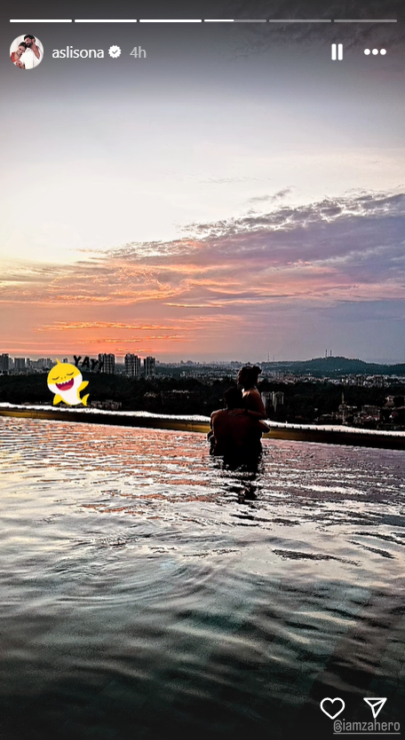 Sonakshi-Zaheer chilling in the pool | Instant Bollywood Sonakshi-Zaheer chilling in the pool