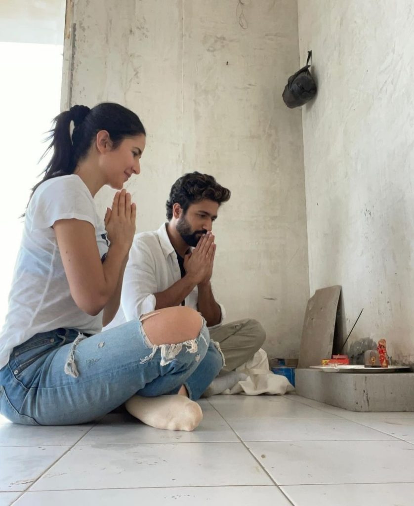 katrina-kaif-41st-birthday | Instant Bollywood VicKat doing puja