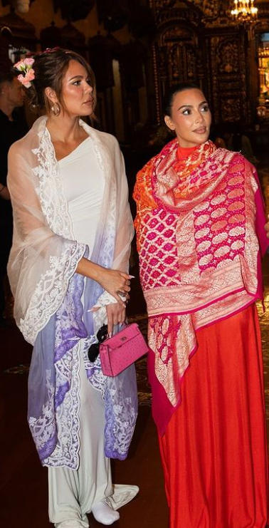khloe-kardashian-kim-kardashian-1 | Instant Bollywood Khloe, Kim Kardashian dressed in ethnic wear
