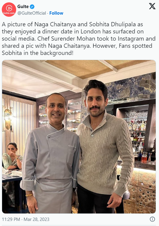 Naga Chaitanya and Sobhita Dhulipala in London | Instant Bollywood Naga Chaitanya and Sobhita Dhulipala in London