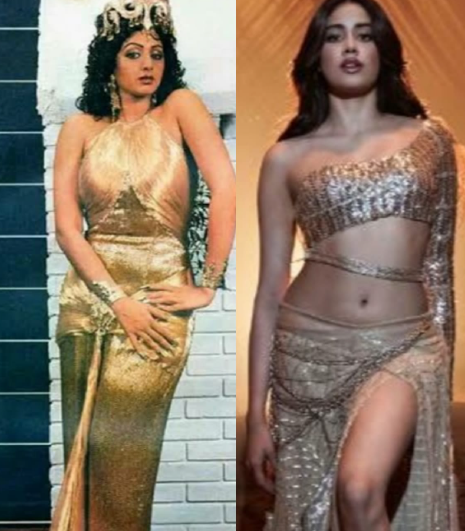 Sridevi-Janhvi Kapoor in gold | Instant Bollywood Sridevi-Janhvi Kapoor in gold