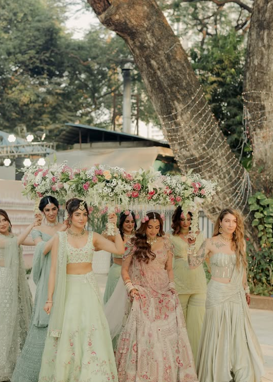 Aaliyah Kashyap with her bridesmaids | Instant Bollywood Aaliyah Kashyap with her bridesmaids