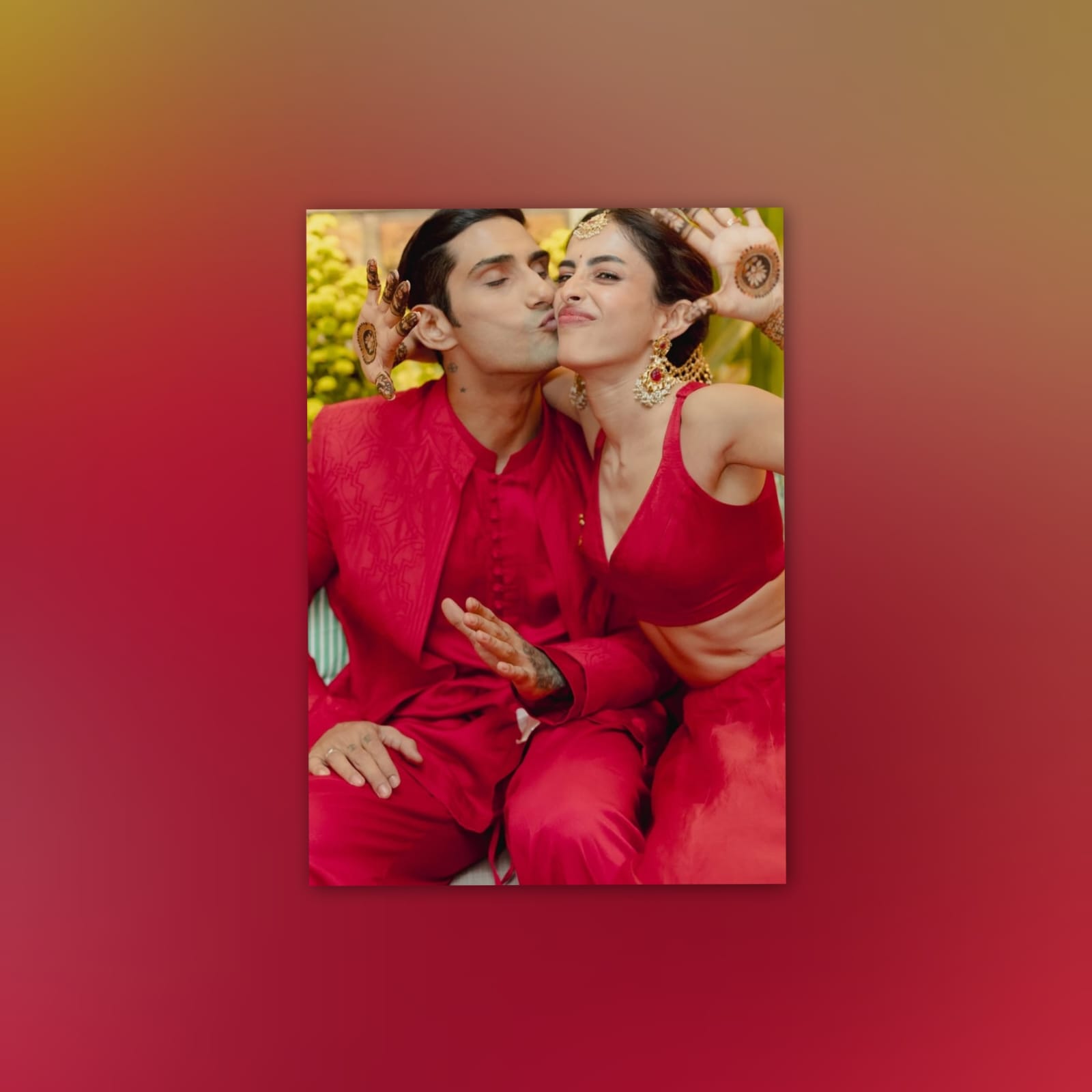 Prateik Babbar And Priya Banerjee Wedding Mehendi Pics Out!