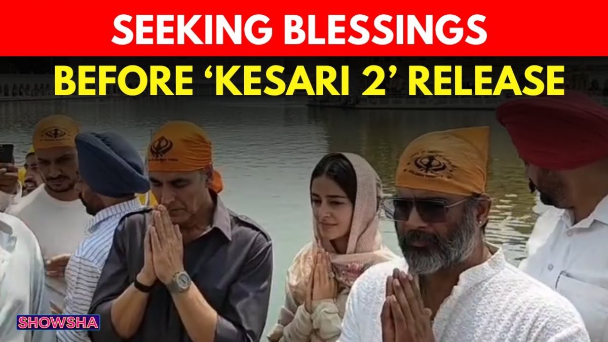 Akshay Kumar, Ananya Panday & R Madhavan Visit Golden Temple Before 'Kesari 2' Release | WATCH