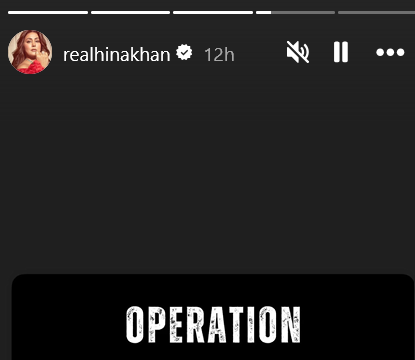 Hina Khan supports Operation Sindoor - Instant Bollywood Hina Khan supports Operation Sindoor