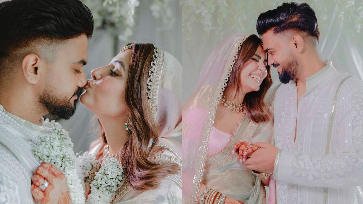 Hina Khan gets married to her beau Rocky Jaiswal; See Pictures –