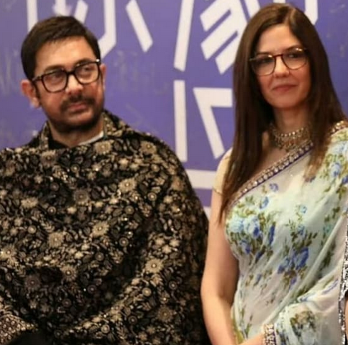 Aamir Khan with gf Gauri Spratt - Instant Bollywood Aamir Khan with gf Gauri Spratt