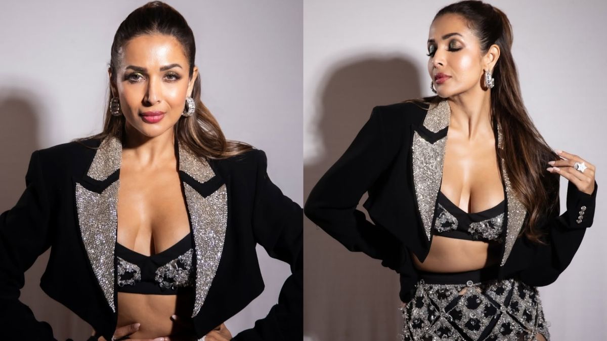 Malaika Arora turns up the glam in a sultry black-and-silver ensemble –