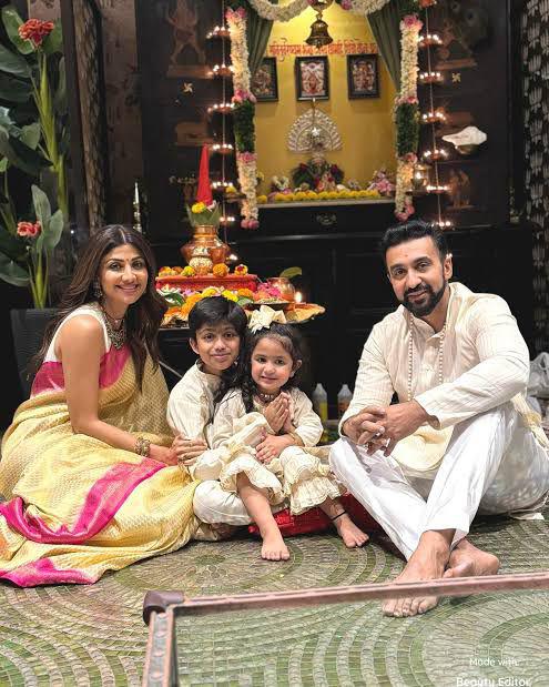 raj kundra with kids - Instant Bollywood Raj Kundra with family