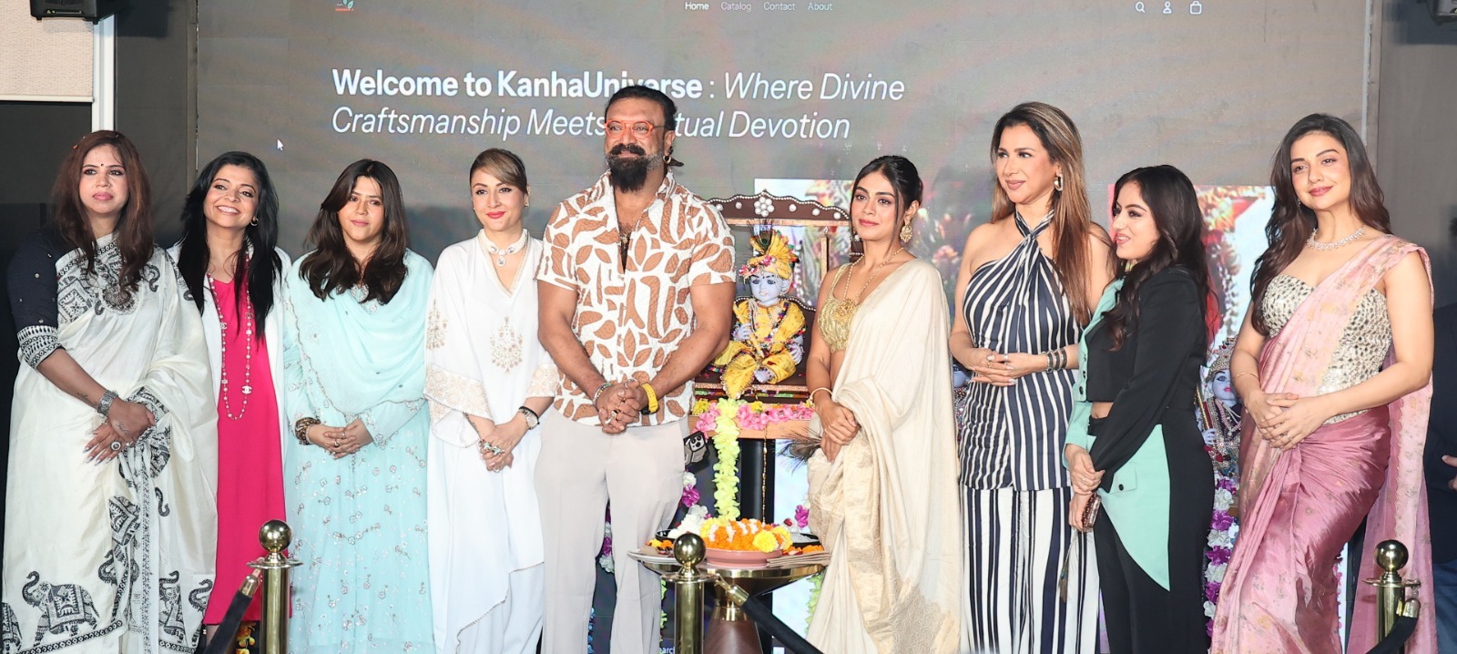Ekta Kapoor joins Kaushik Thakkar, Janvhi Doshi for KanhaUniverse.com’s grand launch of Bal Kanha ahead of Janmashtami
