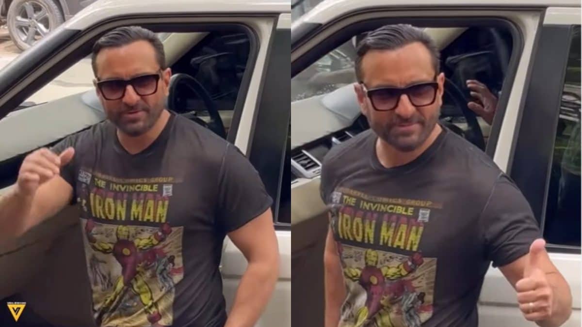 Saif Ali Khan Steps Out In Casuals, Greets Paps With A Smile | Watch Viral Video | Bollywood News