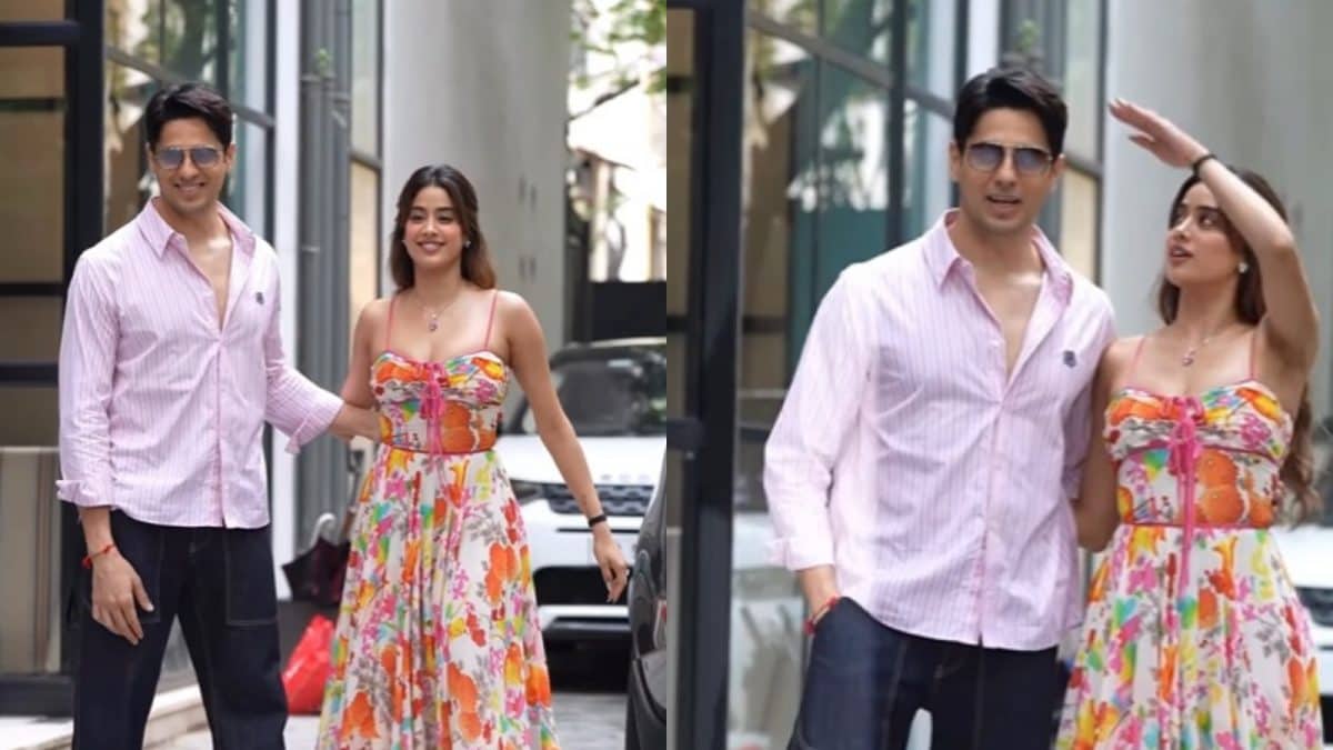 Param Sundari: Sidharth Malhotra, Janhvi Kapoor Make Stylish Appearance At Maddock Office | Bollywood News