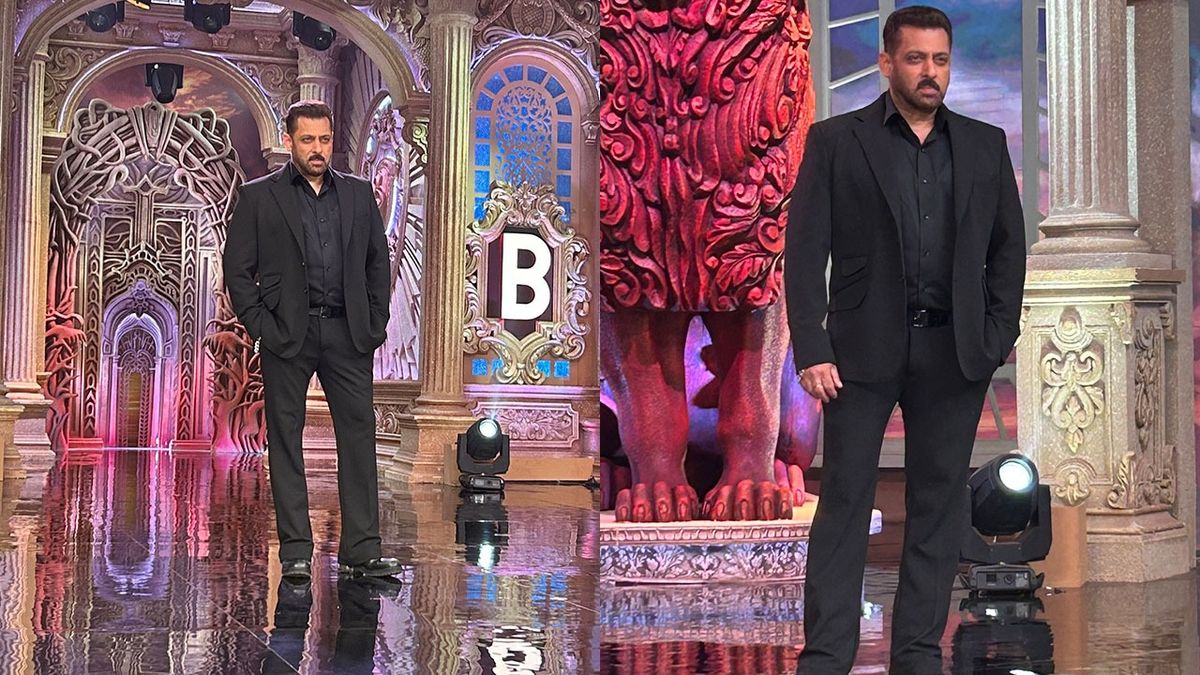 FIRST PICS: Salman Khan on the sets of Bigg Boss 19 –