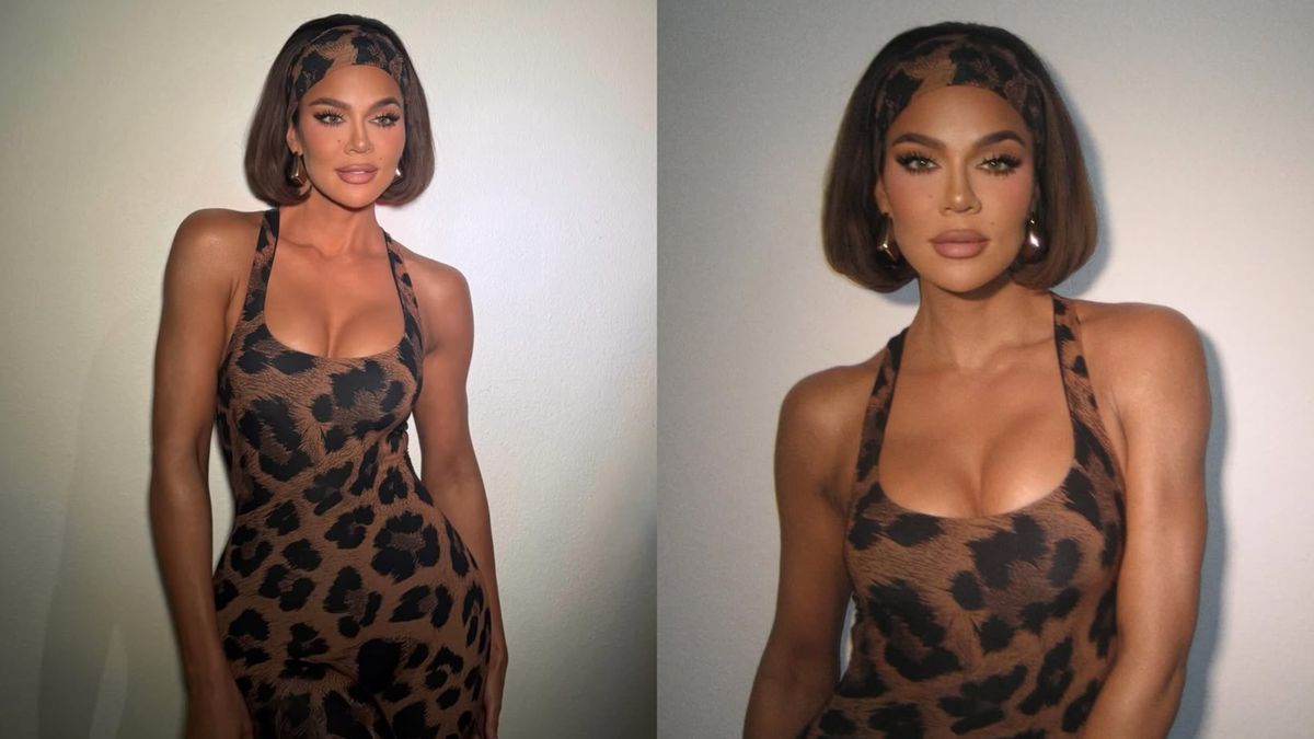 Khloe Kardashian Slays In A Daring Low-cut Leopard Top That Hugs Her Killer Figure –