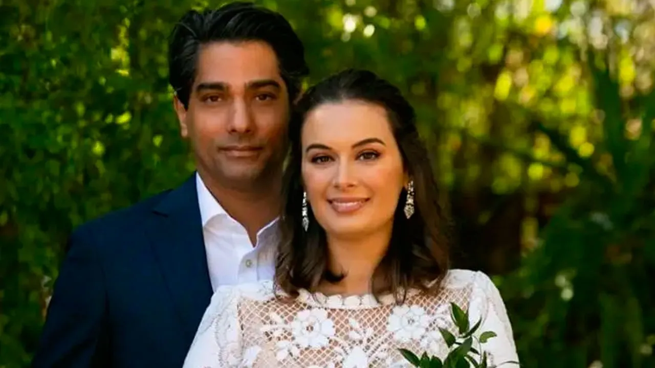 Evelyn Sharma With Husband